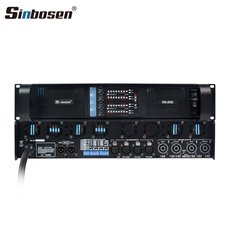 DS-20Q Fans Adjust Subwoofer 4 Channel Compact Amplifier
