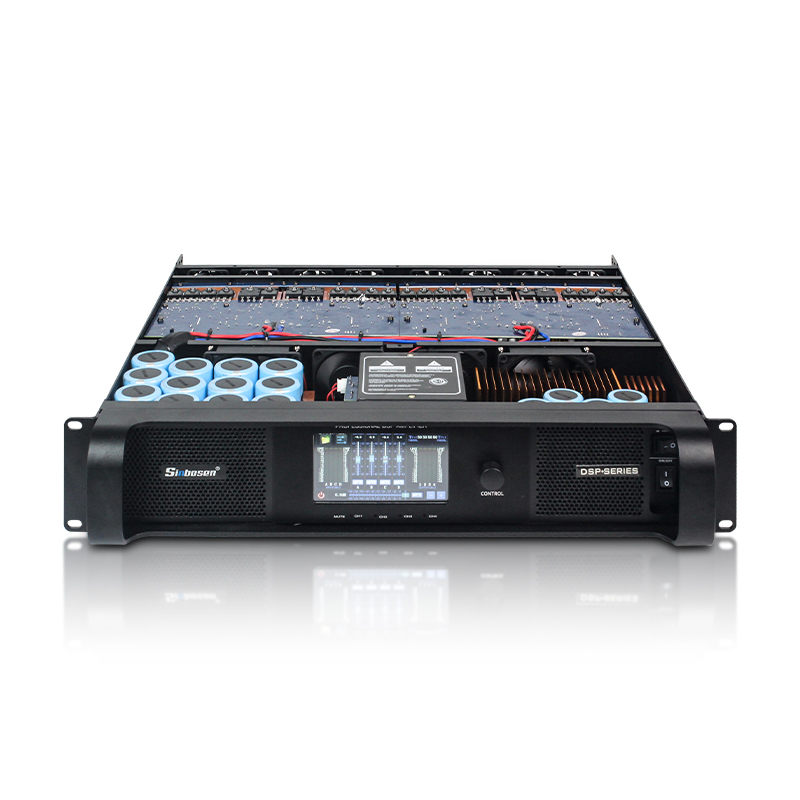 DSP10000Q FIR Function 4 channel Touch Screen AES/EBU DSP Display Amplifier