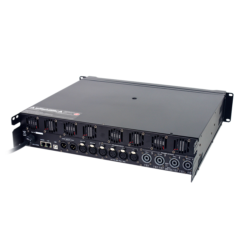 DSP10000Q FIR Function 4 channel Touch Screen AES/EBU DSP Display Amplifier