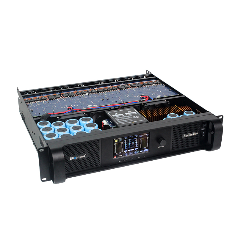 DSP10000Q FIR Function 4 channel Touch Screen AES/EBU DSP Display Amplifier