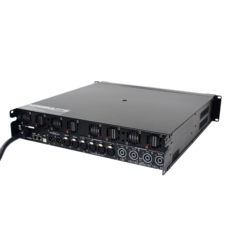 DSP20000Q FIR Touch Screen Led Display 2U DSP Switching Power Amplifier for Subwoofer