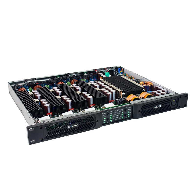 D4-1500 4 Channel GaN 2ohms 4 x 3000W Class d 1u Amplifier