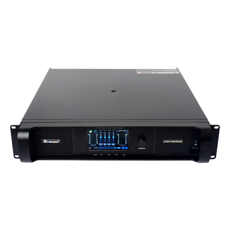 DSP20000Q FIR Touch Screen Led Display 2U DSP Switching Power Amplifier for Subwoofer