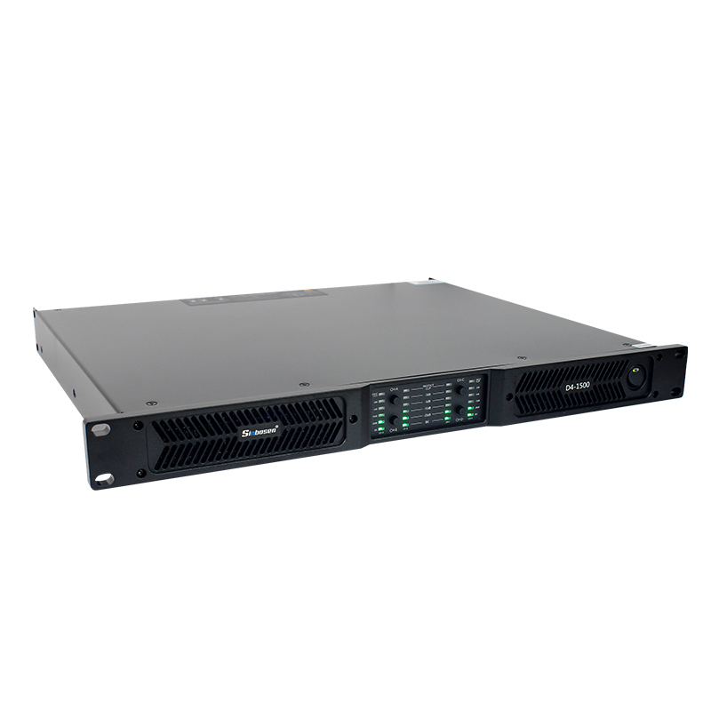D4-1500 4 Channel GaN 2ohms 4 x 3000W Class d 1u Amplifier