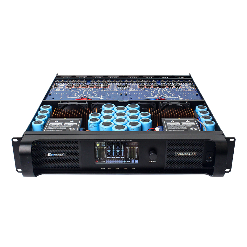 DSP20000Q FIR Touch Screen Led Display 2U DSP Switching Power Amplifier for Subwoofer