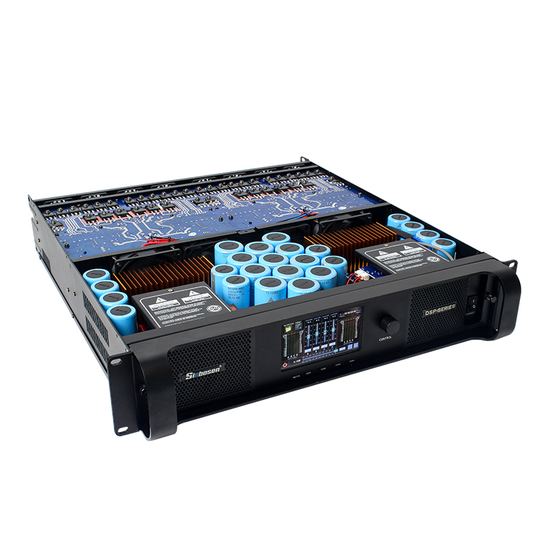 DSP20000Q FIR Touch Screen Led Display 2U DSP Switching Power Amplifier for Subwoofer