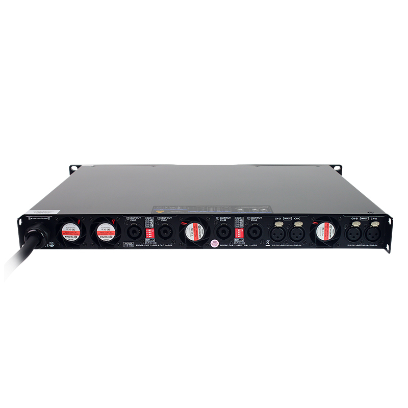 D4-1500 4 Channel GaN 2ohms 4 x 3000W Class d 1u Amplifier