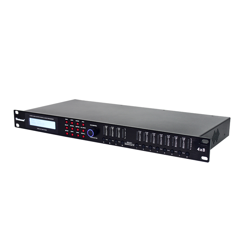Digital audio processor 4 input 8 output loudspeaker management system AD48