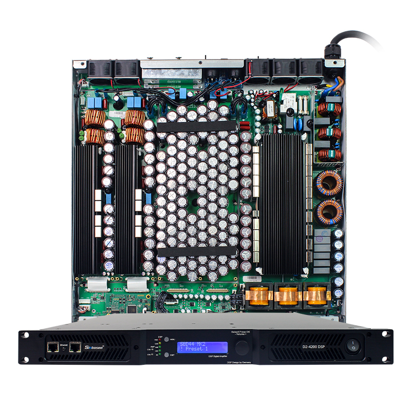 D2-4200 DSP Compact Class d Pro High Power 17000W Digital Amplifier