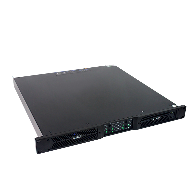 D4-3000 4 Channel 3000 Watts Work Under 2Ω Steadily Class D Digital Power Amplifier