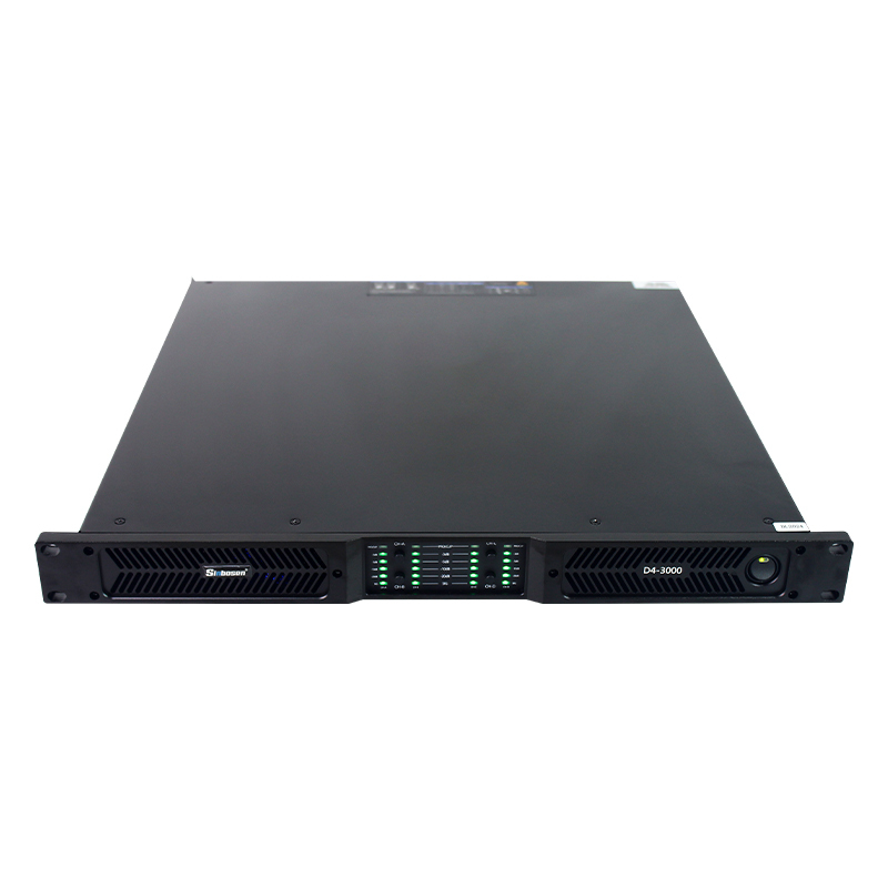D4-3000 4 Channel 3000 Watts Work Under 2Ω Steadily Class D Digital Power Amplifier