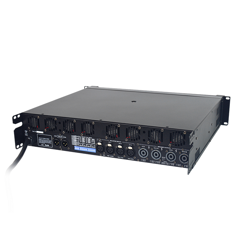 10Q-NE New Panel 4 Channel 1350W RMS Switching Power Line Array Amplifier