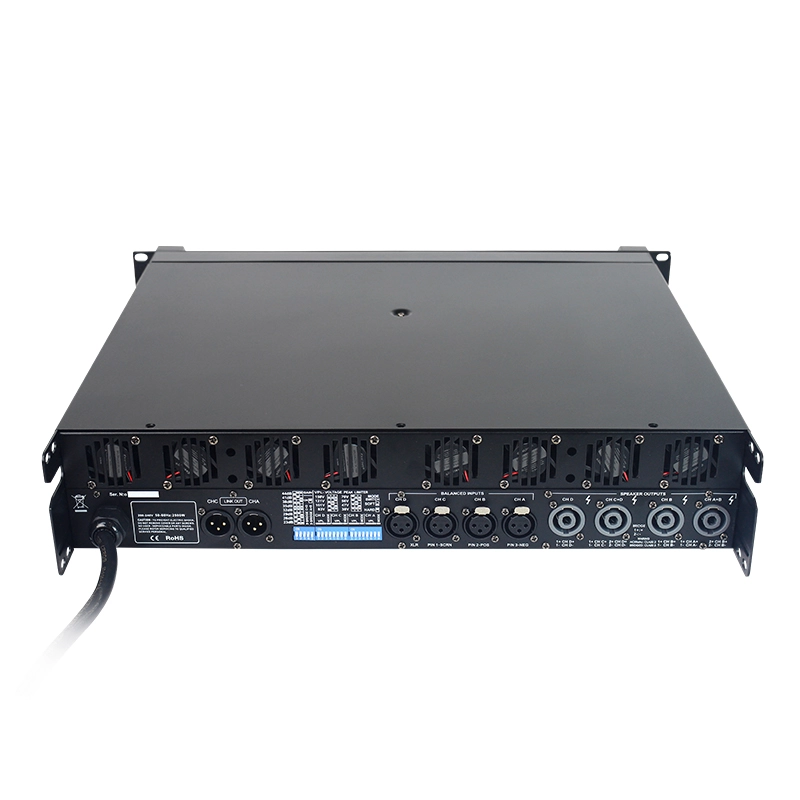 10Q-NE New Panel 4 Channel 1350W RMS Switching Power Line Array Amplifier
