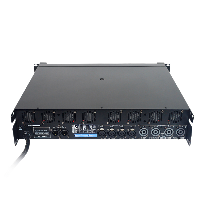 10Q-NE New Panel 4 Channel 1350W RMS Switching Power Line Array Amplifier