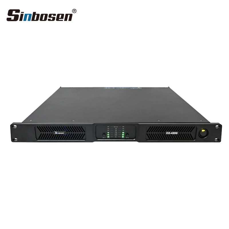 China Factory Audio Amplifier 2CH*4200W RMS Class d Strong Heavy Bass