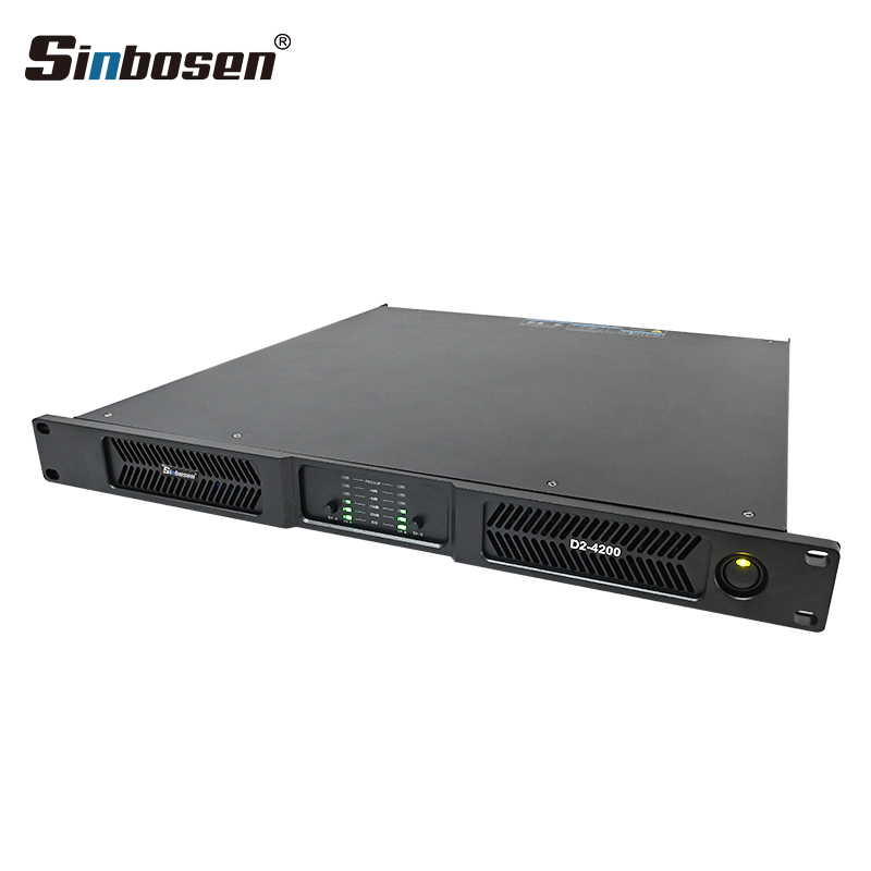 China Factory Audio Amplifier 2CH*4200W RMS Class d Strong Heavy Bass