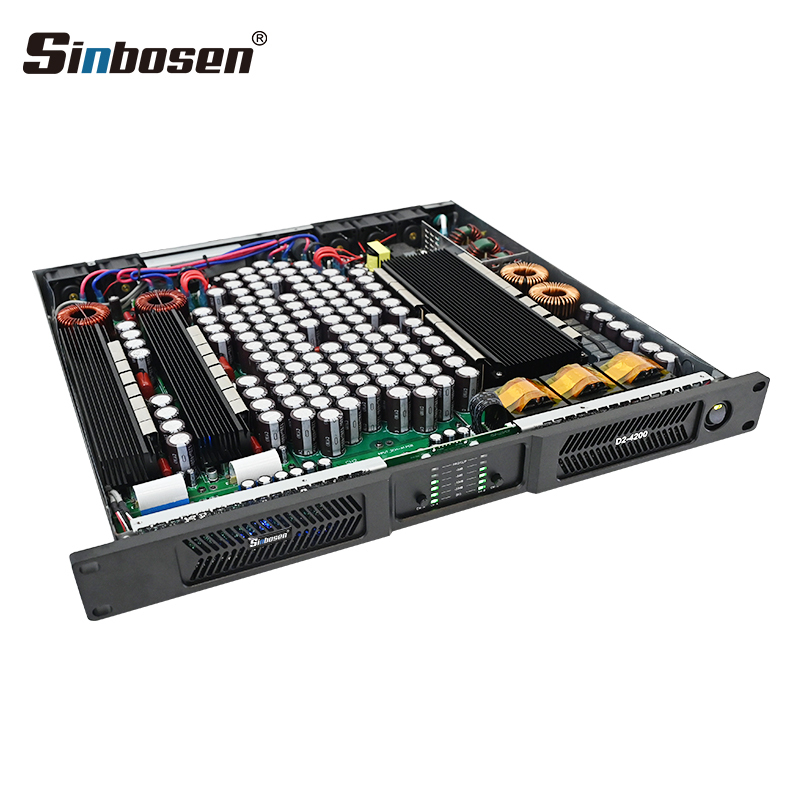 China Factory Audio Amplifier 2CH*4200W RMS Class d Strong Heavy Bass