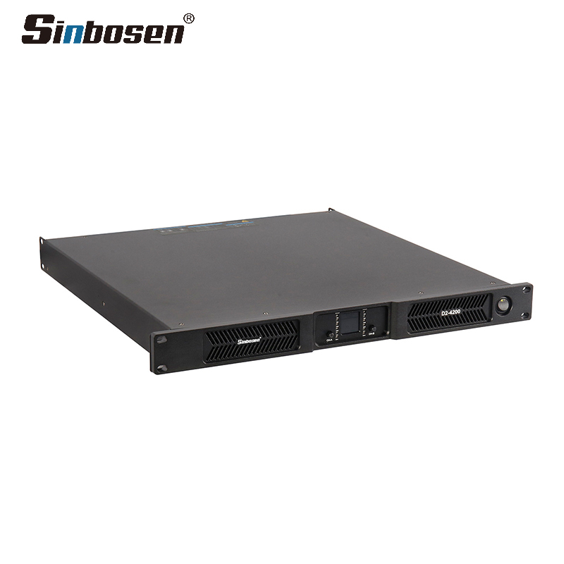China Factory Audio Amplifier 2CH*4200W RMS Class d Strong Heavy Bass