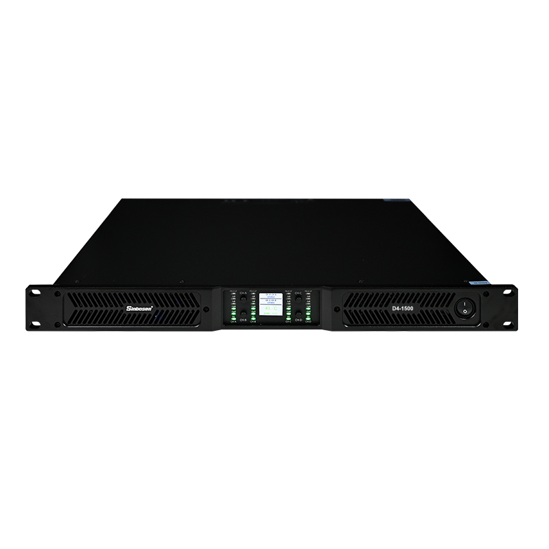 1500W 4CH Full Range Loudspeaker Amplifier Class D Professional For Home Theater