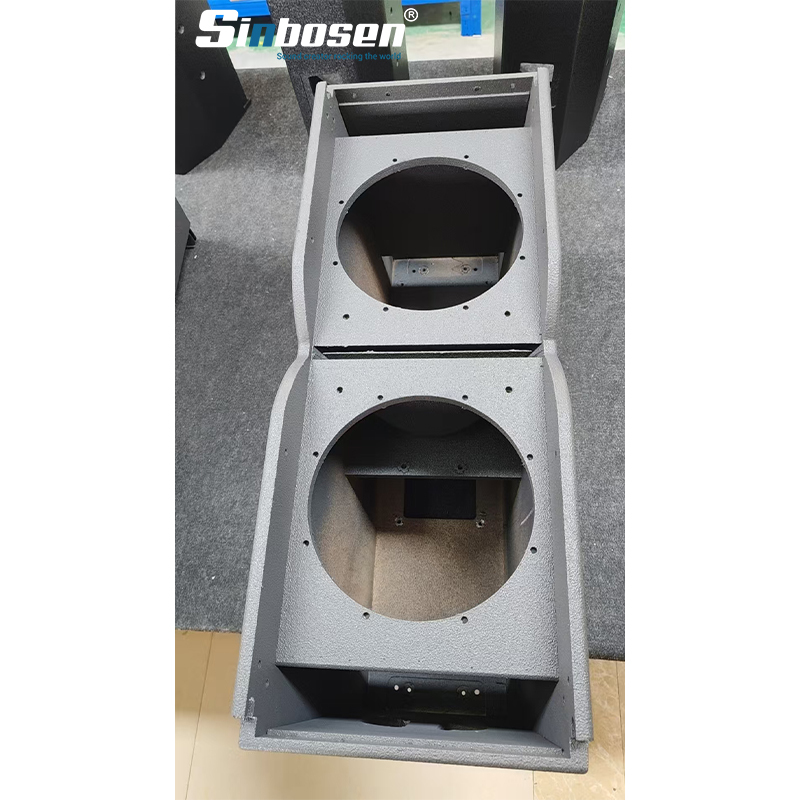 Ka210 Line Array High End Polyurea Paint Wooden Empty Box Cabinet With Dense Mesh