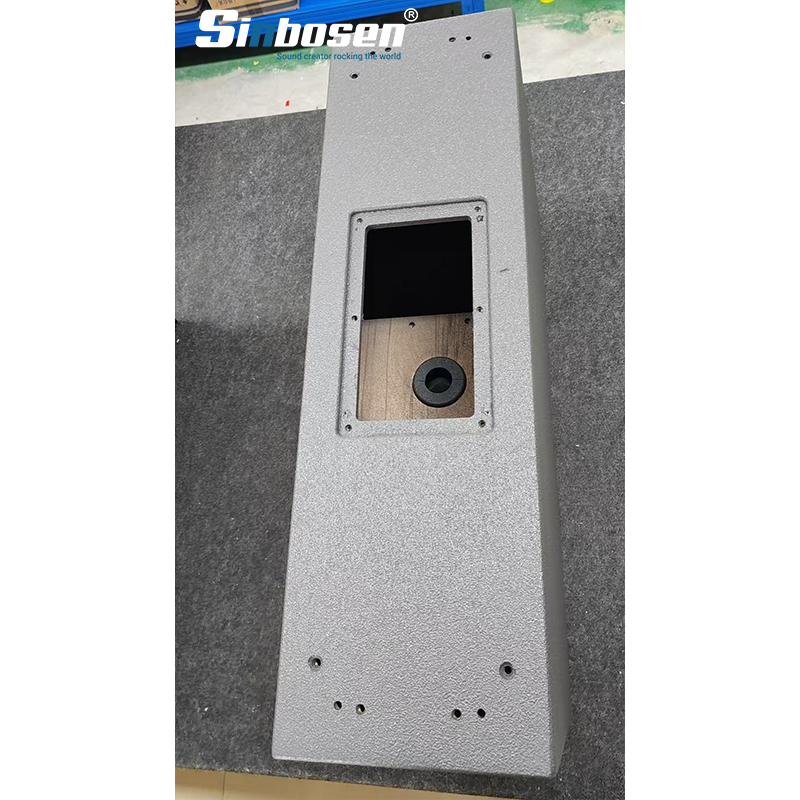 Ka210 Line Array High End Polyurea Paint Wooden Empty Box Cabinet With Dense Mesh