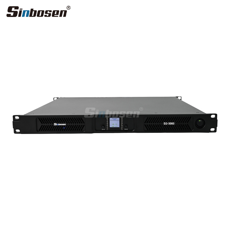 D2-3000 Big Power 3000W SUB Amplifier Class D 1U Touring Audio