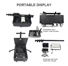 Portable telescopic led flood lighting tower trailer mobile 4m outdoor light tower working light