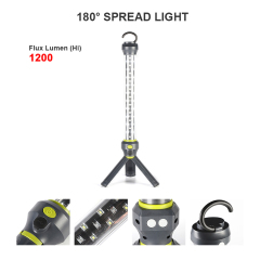 Multifunction waterproof Tripod Work Light Magnetic Tripod with  hanging hook