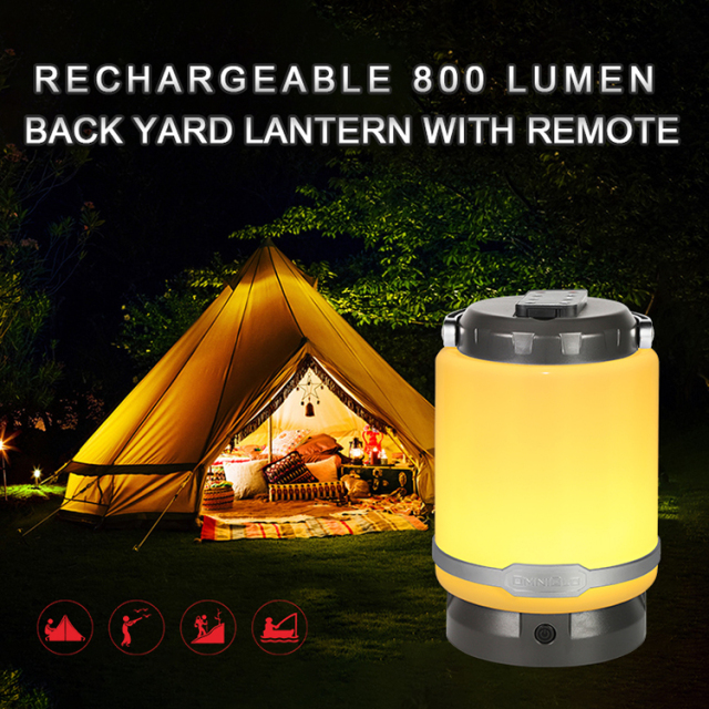 USB rechargeable outdoor led camping lantern lamp back yard camping light with remote