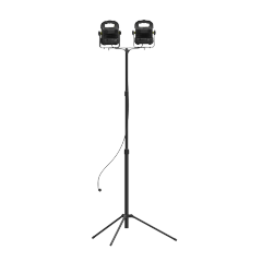 Portable construction job site light heavy duty lighting telescopic light site removable black tripod worklight
