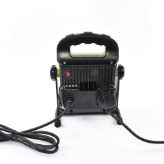 Portable construction job site light heavy duty lighting telescopic light site removable black tripod worklight