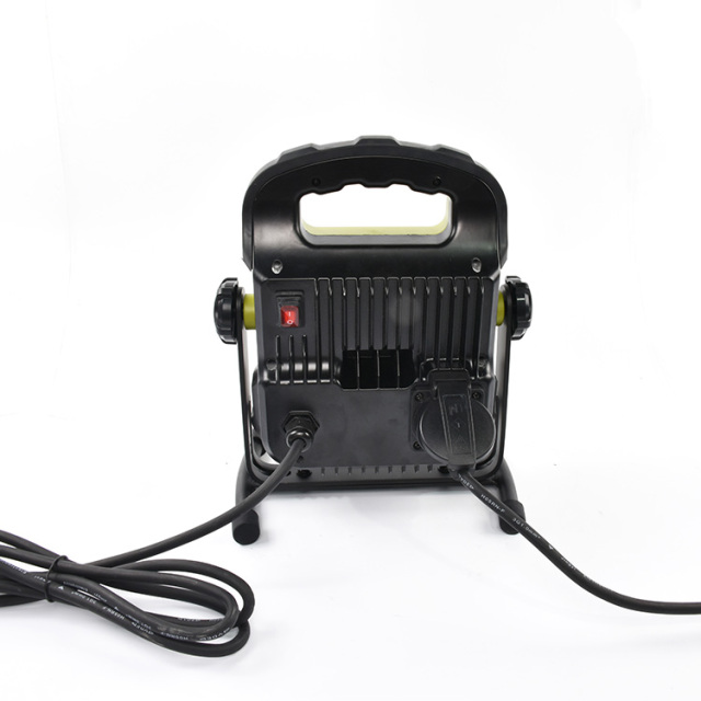 Portable construction job site light heavy duty lighting telescopic light site removable black tripod worklight
