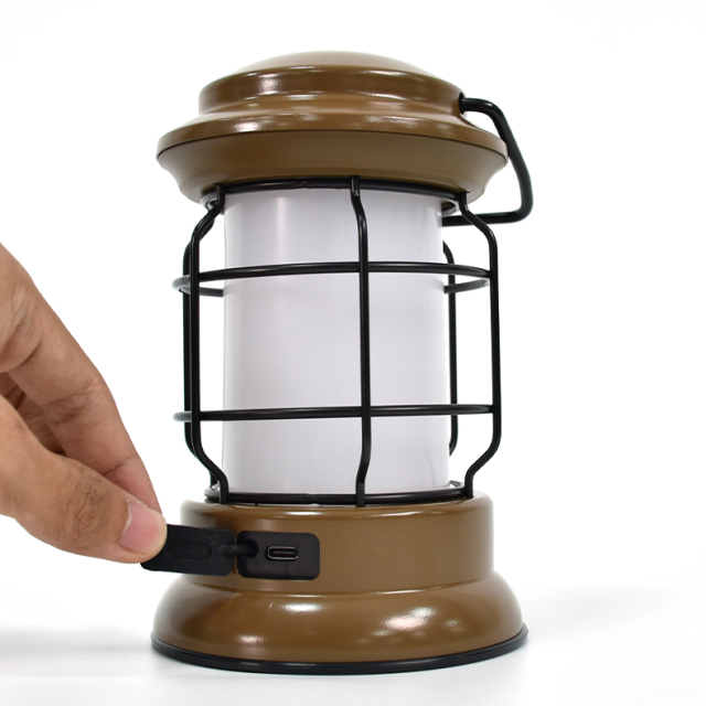 Outdoor Camping Lamp Dual Power Explorer Lantern Portable  Rechargeable Camping Lantern