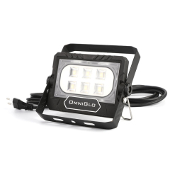 LED Work Light 1200 Lumen Corded Work Lamp with Retractable Metal Stand