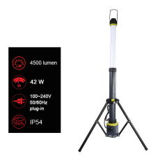 Construction 4500 Lumen 40w Ip54  Emergency Lighting Telescopic Area Work Light Led Tripod Lights
