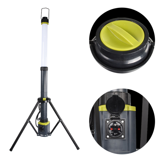 Construction 4500 Lumen 40w Ip54  Emergency Lighting Telescopic Area Work Light Led Tripod Lights