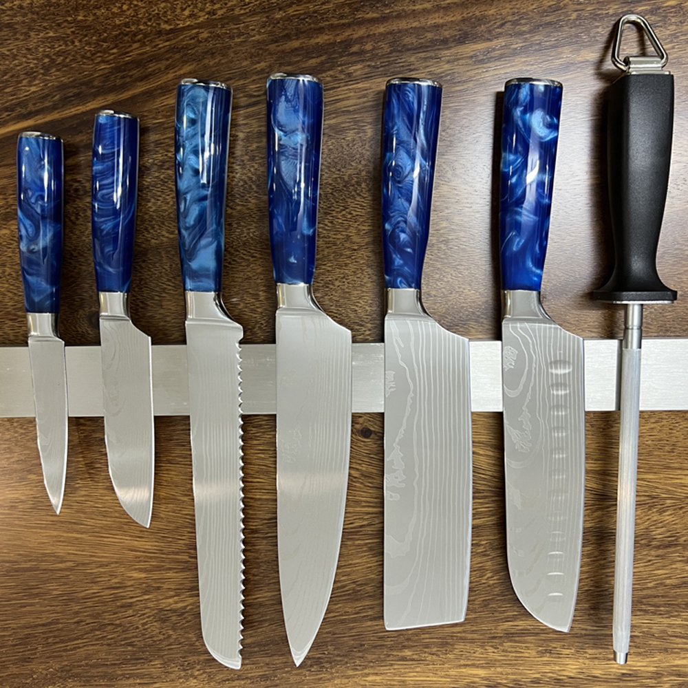 6~12PC Blue Japanese Knife Sets