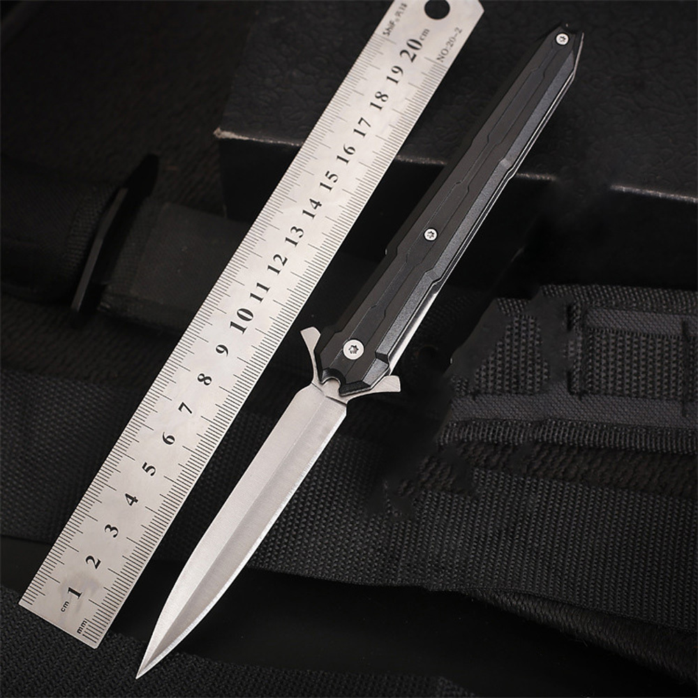 SMKD039 Lionwolves Spring Assisted Opening Outdoor Folding Knife Survival Tactical Knife Hunting Knife Pocket Knives
