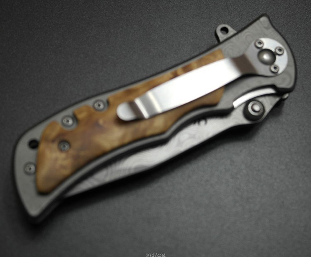 SMKD025-D Browning Ｗood handel Outdoor Folding Knife Survival Tactical Knife Hunting Knife Pocket Knives