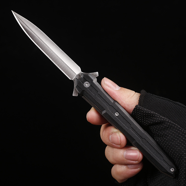 SMKD039 Lionwolves Spring Assisted Opening Outdoor Folding Knife Survival Tactical Knife Hunting Knife Pocket Knives
