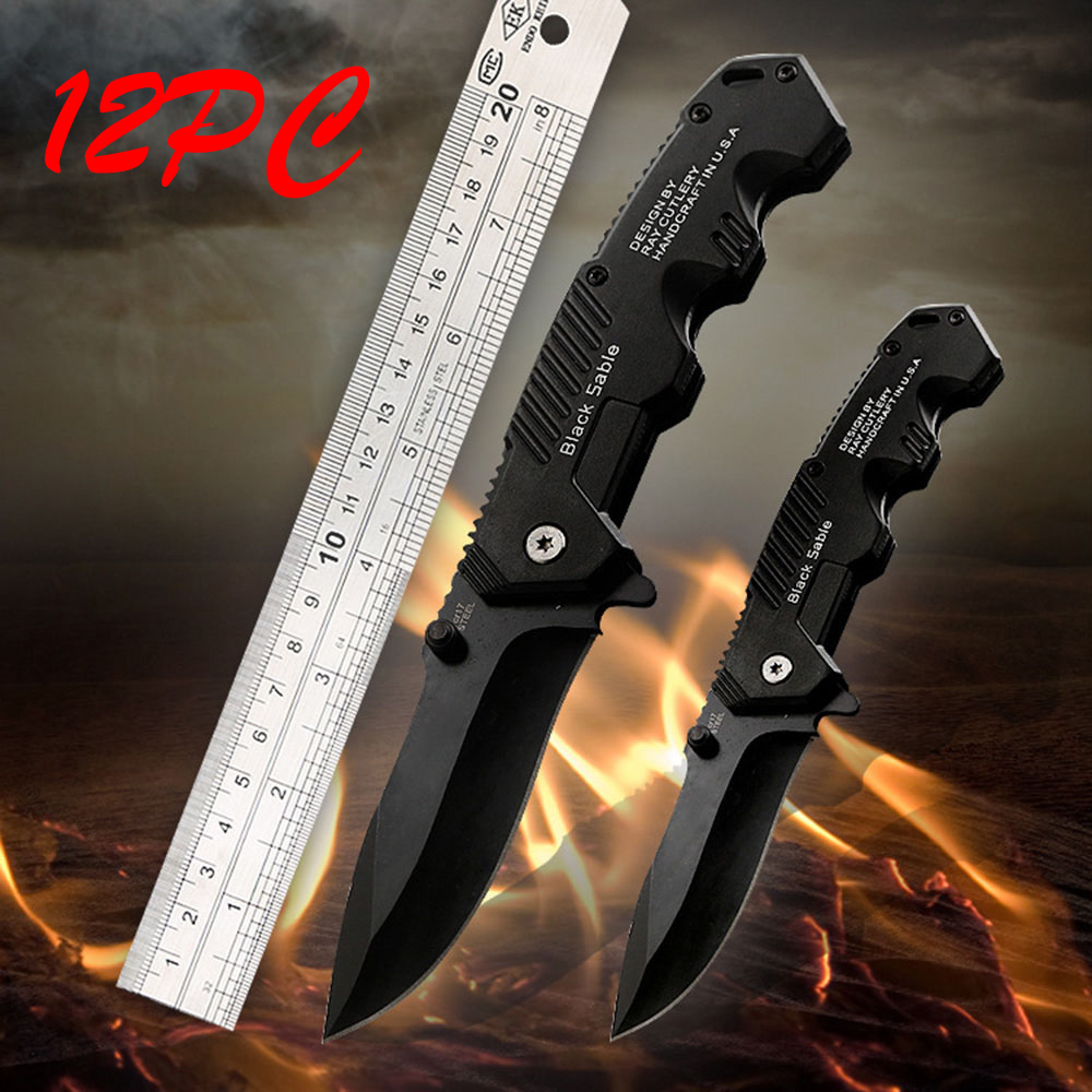SMKD036 Lionwolves Spring Assisted Opening Outdoor Folding Knife Survival Tactical Knife Hunting Knife Pocket Knives