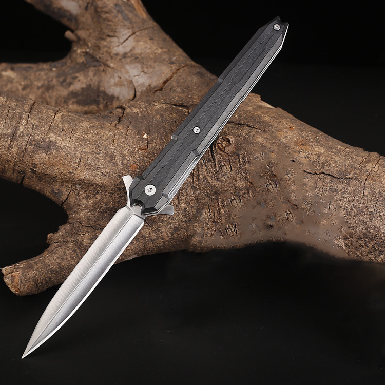 SMKD039 Lionwolves Spring Assisted Opening Outdoor Folding Knife Survival Tactical Knife Hunting Knife Pocket Knives