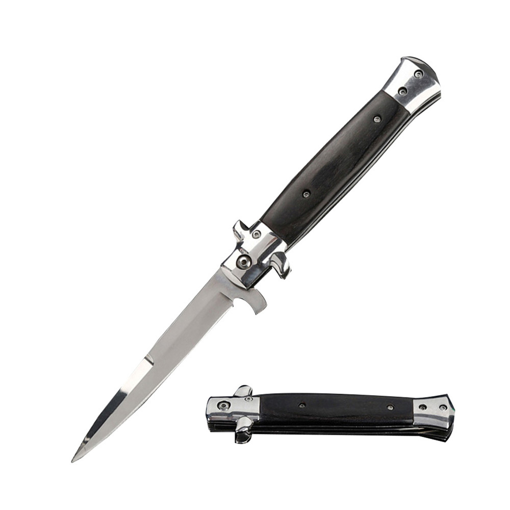 SMKD050 Lionwolves Spring Assisted Opening Outdoor Folding Knife Survival Tactical Knife Hunting Knife Pocket Knives