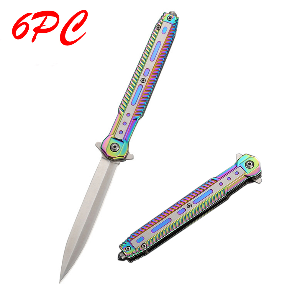 SMKD062 Lionwolves Spring Assisted Opening Outdoor Folding Knife Survival Tactical Knife Hunting Knife Pocket Knives