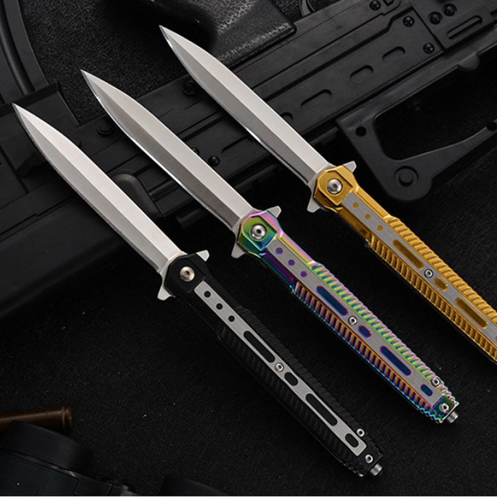 SMKD062 Lionwolves Spring Assisted Opening Outdoor Folding Knife Survival Tactical Knife Hunting Knife Pocket Knives