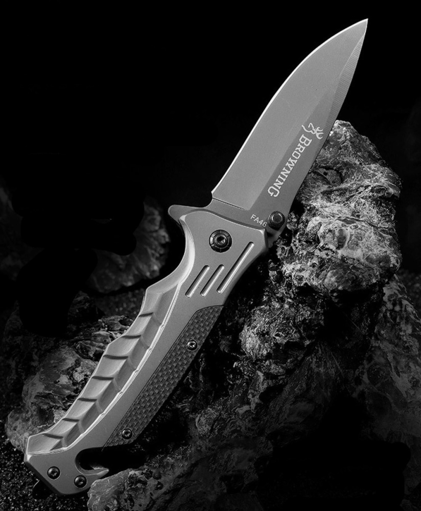 SMKD094 Browning Spring Assisted Opening Outdoor Folding Knife Survival Tactical Knife Hunting Knife Pocket Knives