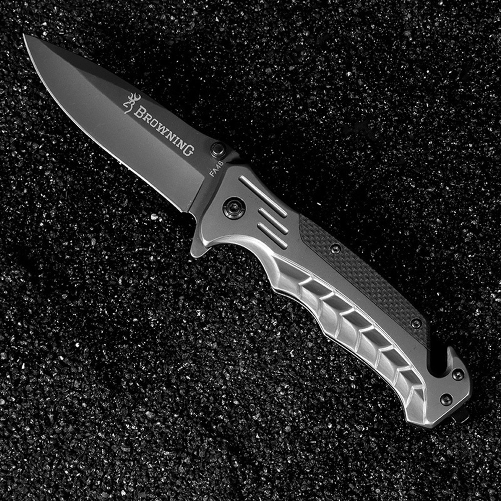 SMKD094 Browning Spring Assisted Opening Outdoor Folding Knife Survival Tactical Knife Hunting Knife Pocket Knives