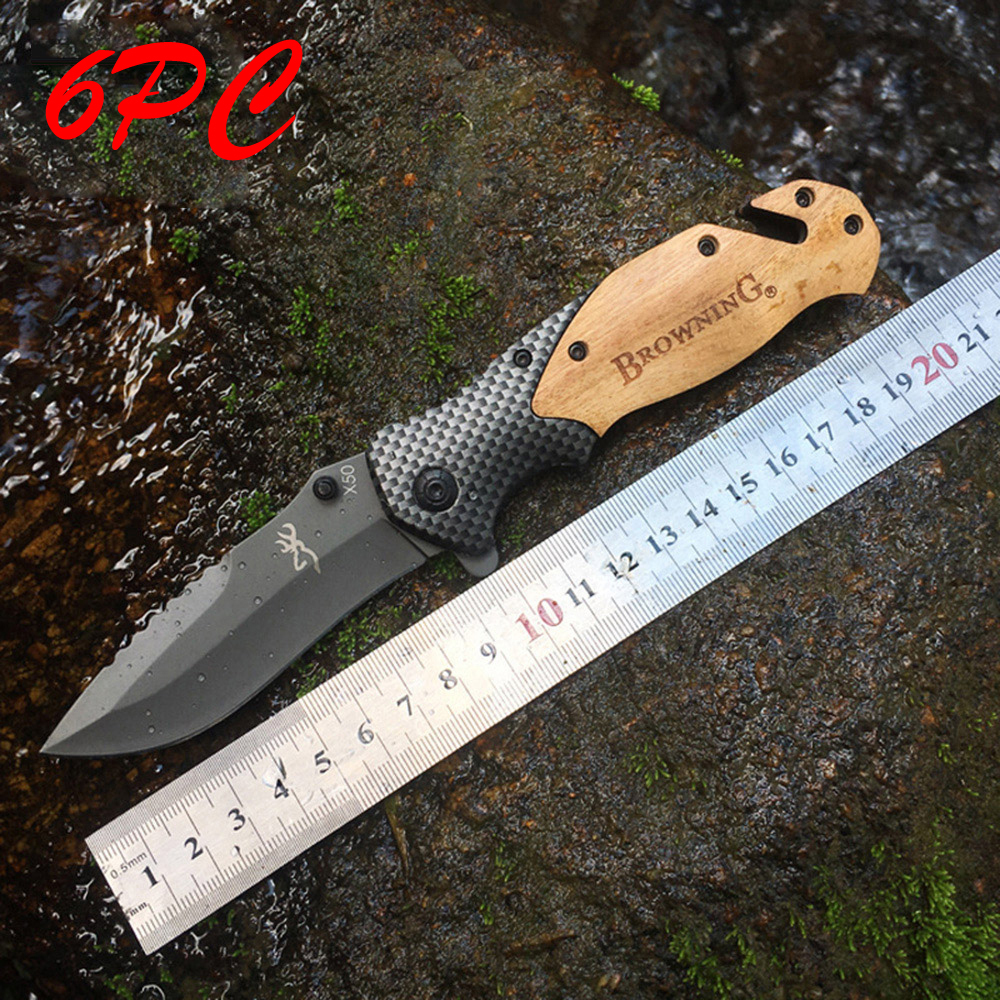 SMKD095 Browning Spring Assisted Opening Outdoor Folding Knife Survival Tactical Knife Hunting Knife Pocket Knives