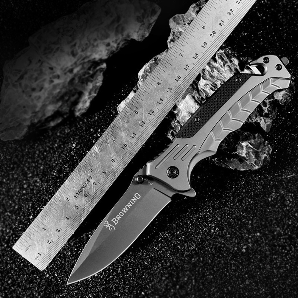 SMKD094 Browning Spring Assisted Opening Outdoor Folding Knife Survival Tactical Knife Hunting Knife Pocket Knives