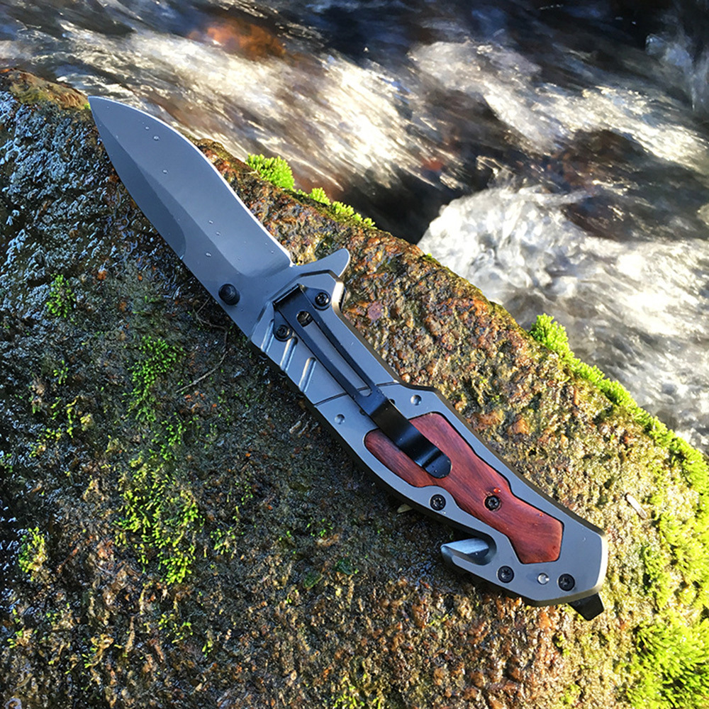 SMKD098 Browning Spring Assisted Opening Outdoor Folding Knife Survival Tactical Knife Hunting Knife Pocket Knives